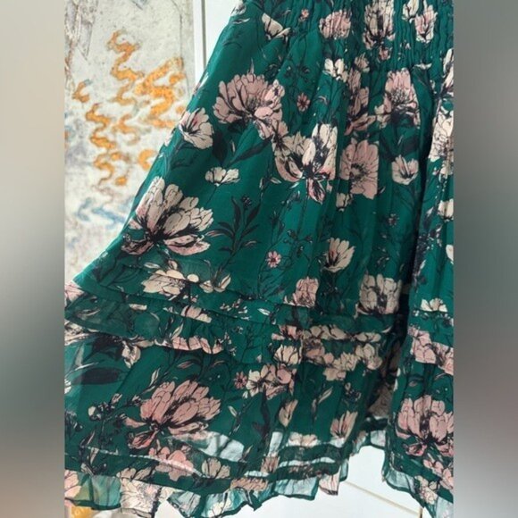 NWT Size 3X - The Somerset Halter Mini Dress dark green floral (NWT US$ 148) - Picture 9 of 16